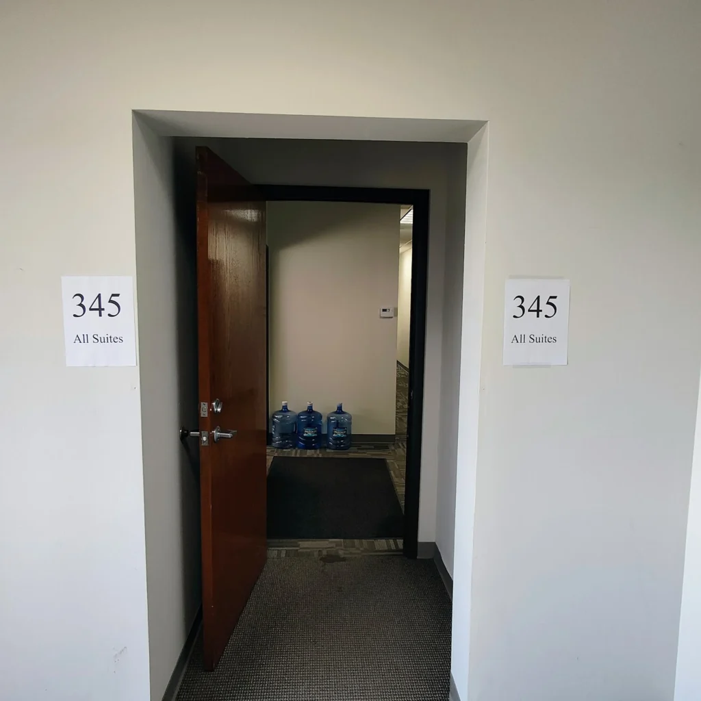 Suite 345D entrance